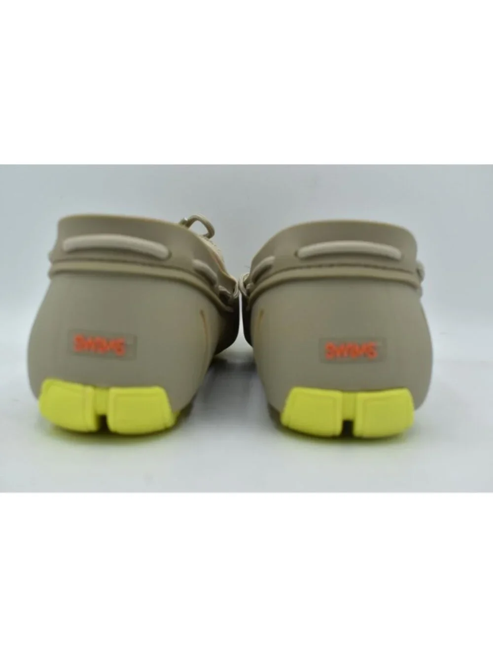 SWIMS Mens Size 8‎ Terry Knit Lace Sand Dune Citron Loafers Shoes